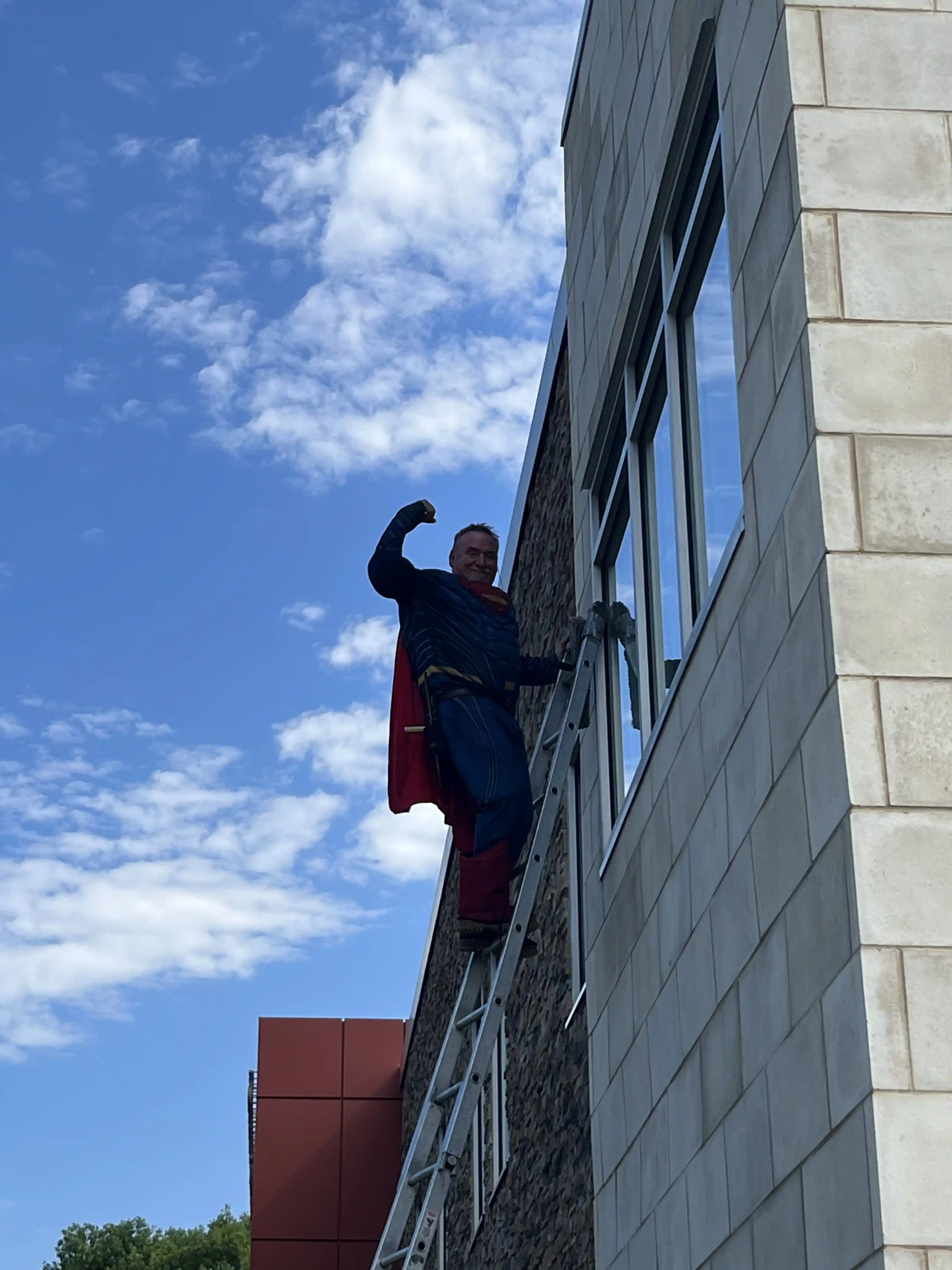 Rochester Window Cleaning team at work